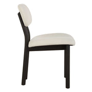 Uttermost Sculpt White Unholstered Fabric Set of 2 Dining Chairs