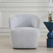Uttermost Mist Cloud Blue Barrel Swivel Chair