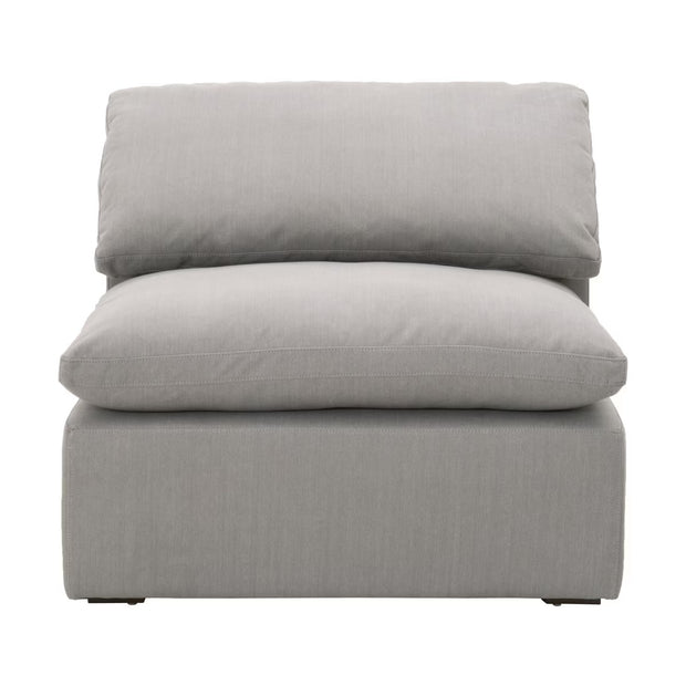 Essentials For Living Sky Modular Armless Chair ~ LiveSmart Peyton-Slate Performance Fabric
