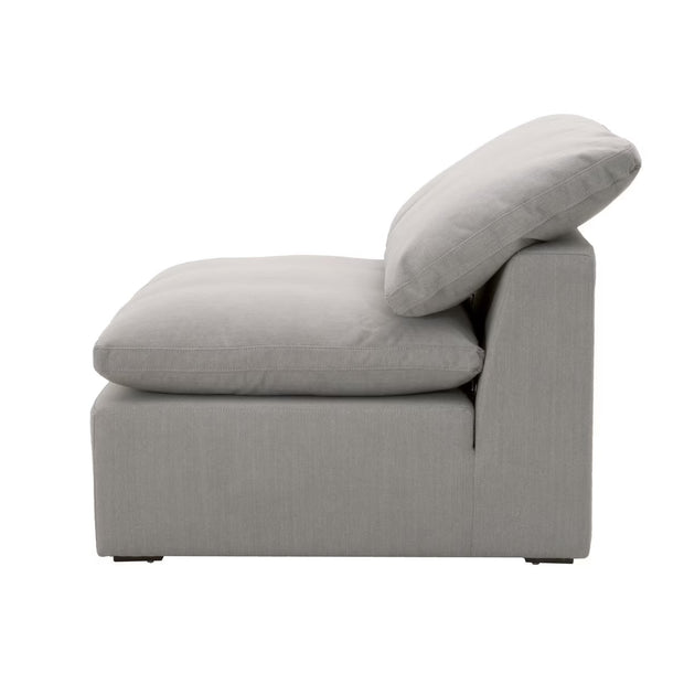 Essentials For Living Sky Modular Armless Chair ~ LiveSmart Peyton-Slate Performance Fabric