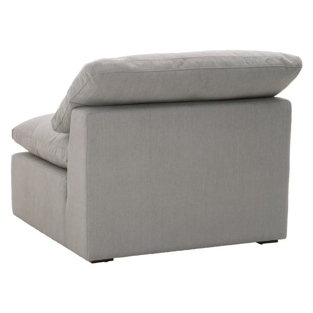 Essentials For Living Sky Modular Armless Chair ~ LiveSmart Peyton-Slate Performance Fabric