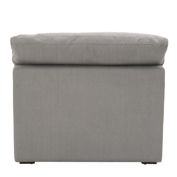 Essentials For Living Sky Modular Armless Chair ~ LiveSmart Peyton-Slate Performance Fabric
