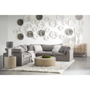 Essentials For Living Sky Modular Corner Chair LiveSmart Peyton-Slate Performance Fabric