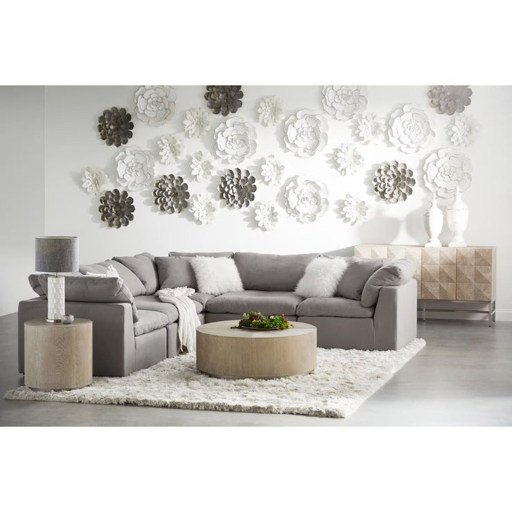 Essentials For Living Sky Modular Corner Chair LiveSmart Peyton-Slate Performance Fabric