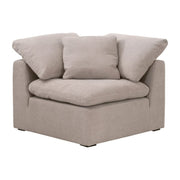 Essentials For Living Sky Modular Corner Chair ~ Latte Micro Boucle Performance Fabric
