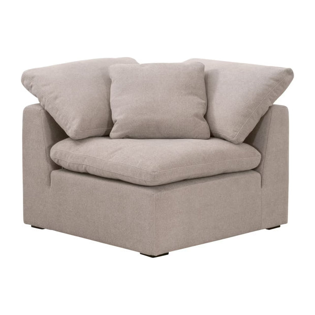Essentials For Living Sky Modular Corner Chair ~ Latte Micro Boucle Performance Fabric