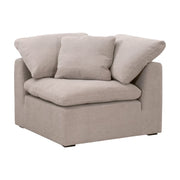 Essentials For Living Sky Modular Corner Chair ~ Latte Micro Boucle Performance Fabric