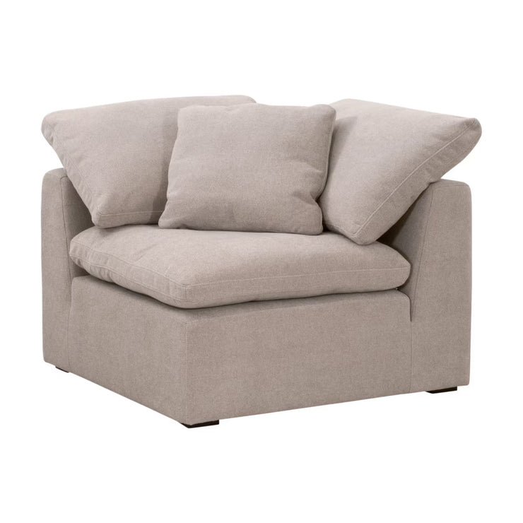 Essentials For Living Sky Modular Corner Chair ~ Latte Micro Boucle Performance Fabric