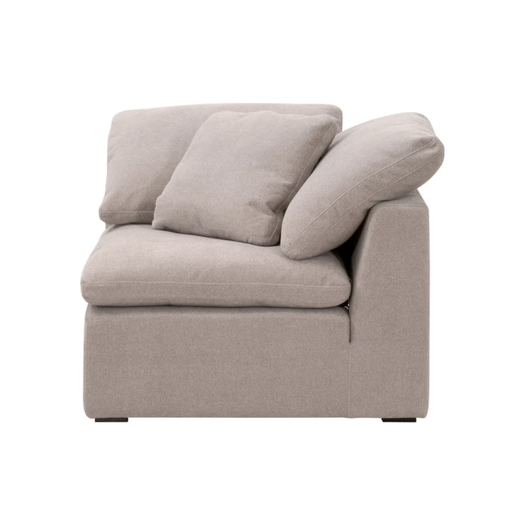 Essentials For Living Sky Modular Corner Chair ~ Latte Micro Boucle Performance Fabric