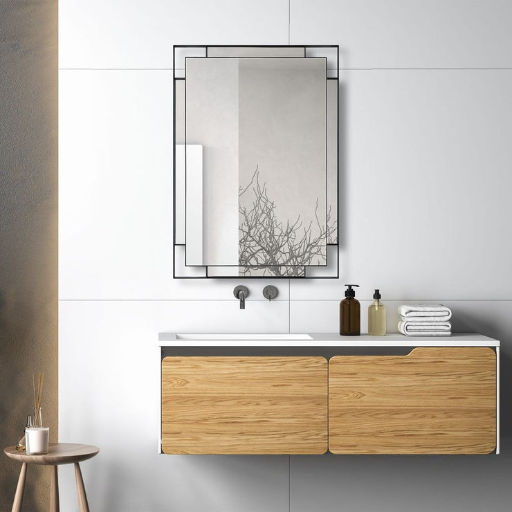 Uttermost Stellan Matte Black Edged Mirror