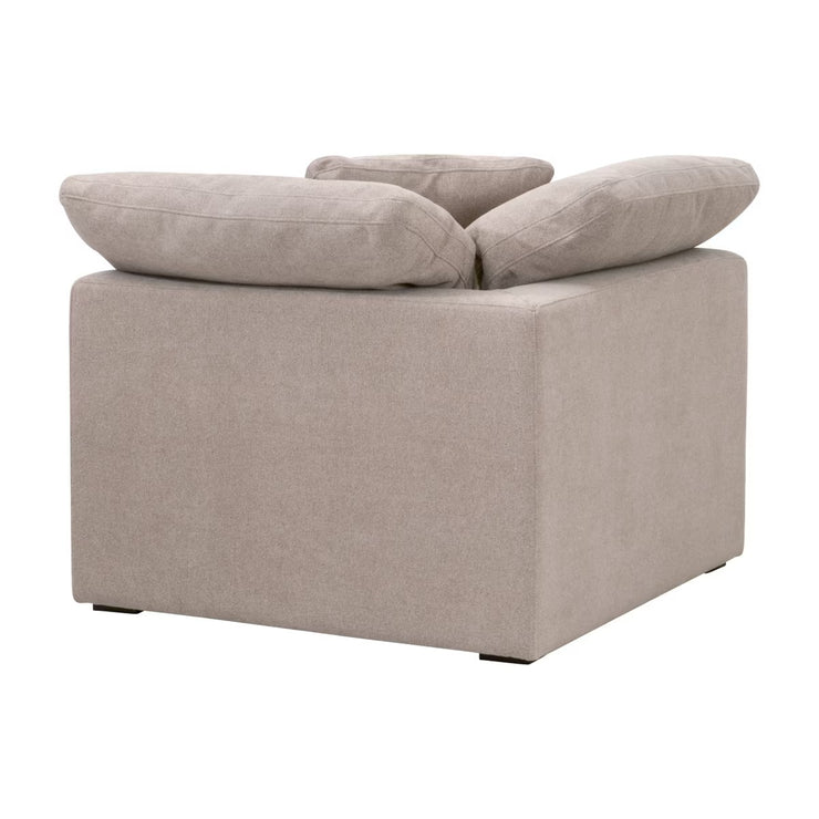 Essentials For Living Sky Modular Corner Chair ~ Latte Micro Boucle Performance Fabric