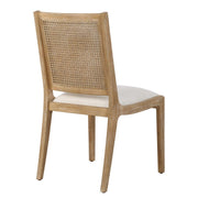 Uttermost Interweave Rattan Cane and Light Oak Ceruse Set of 2 Dining Chairs