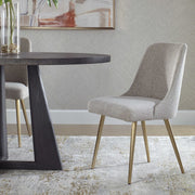 Uttermost Bramwell Heathered Gray Fabric Dining Chair