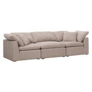 Essentials For Living Sky Modular Armless Chair Latte Micro Boucle Performance Fabric