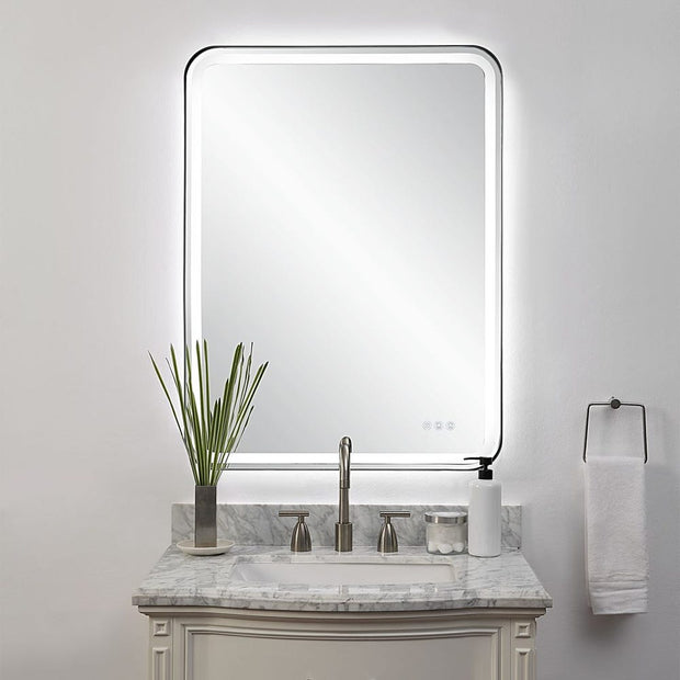 Uttermost Crofton Black Lighted Mirror