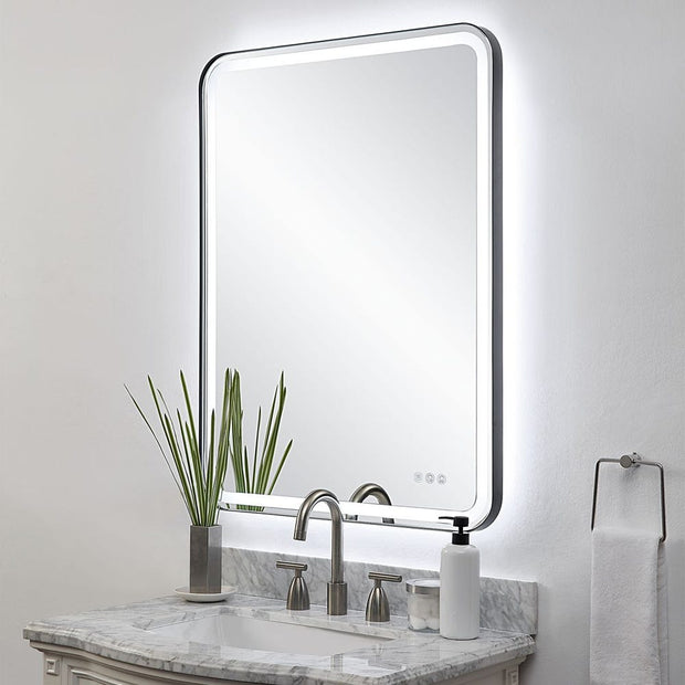 Uttermost Crofton Black Lighted Mirror