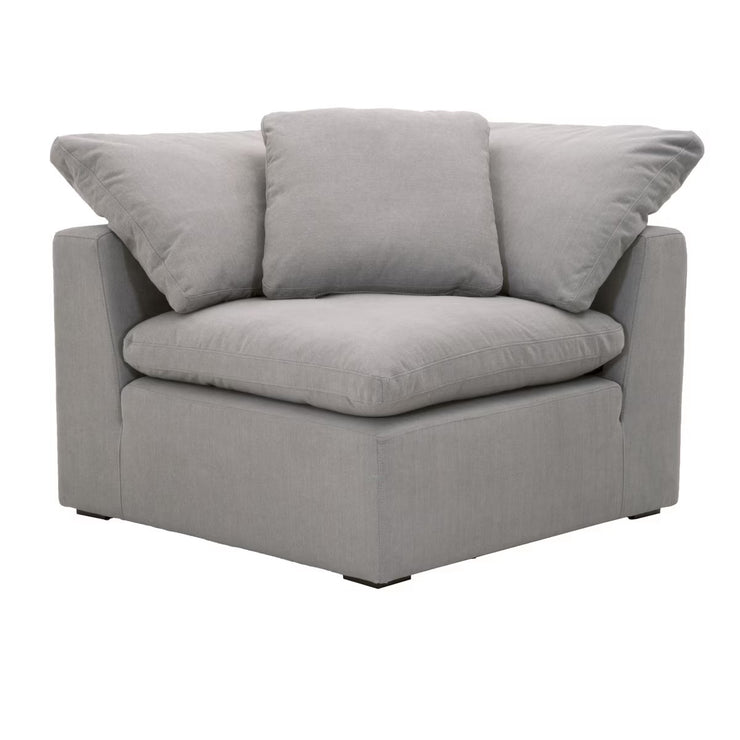 Essentials For Living Sky Modular Corner Chair LiveSmart Peyton-Slate Performance Fabric