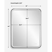 Uttermost Crofton Black Lighted Mirror