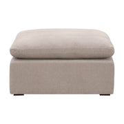 Essentials For Living Sky Modular Ottoman Latte Micro Boucle Performance Fabric