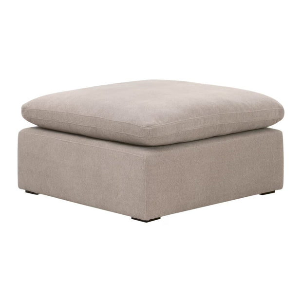 Essentials For Living Sky Modular Ottoman Latte Micro Boucle Performance Fabric