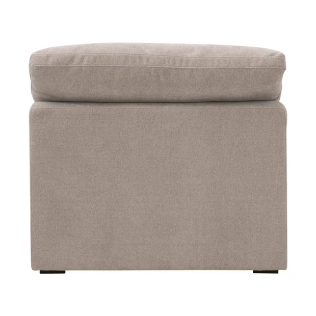 Essentials For Living Sky Modular Armless Chair Latte Micro Boucle Performance Fabric