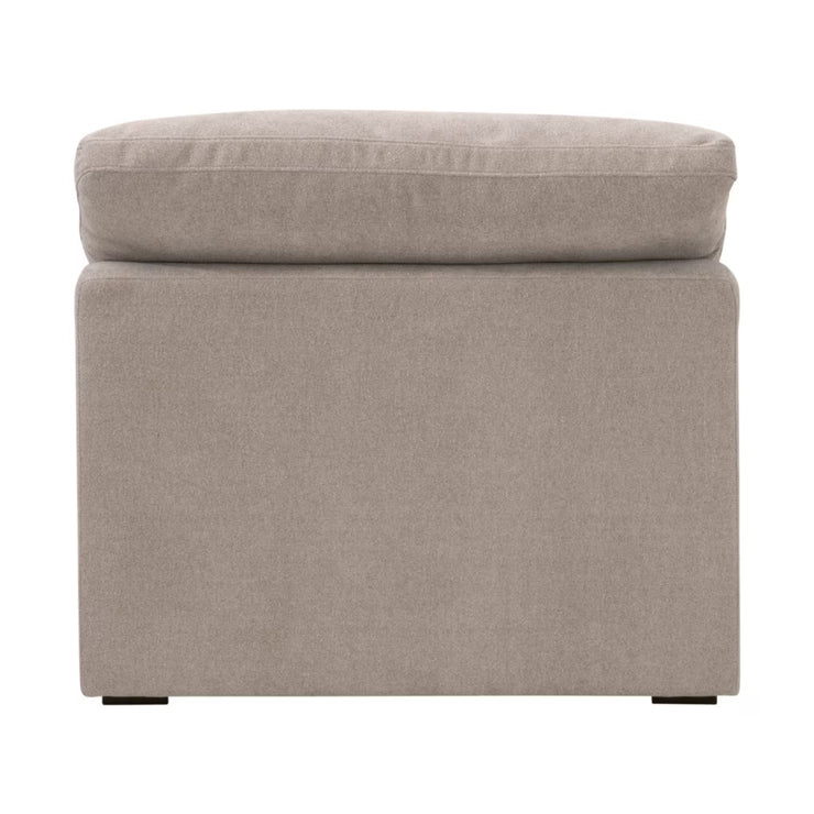 Essentials For Living Sky Modular Armless Chair Latte Micro Boucle Performance Fabric