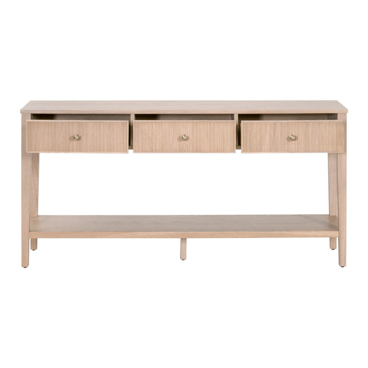 Essentials For Living Highland 3-Drawer Console Table ~ Natural Oak
