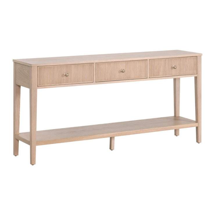 Essentials For Living Highland 3-Drawer Console Table ~ Natural Oak