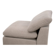Essentials For Living Sky Modular Armless Chair Latte Micro Boucle Performance Fabric
