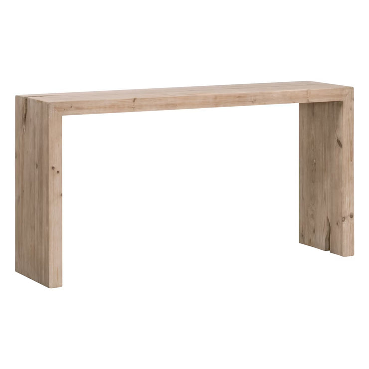 Essentials For Living Reed  Console Table ~ Smoke Gray Pine