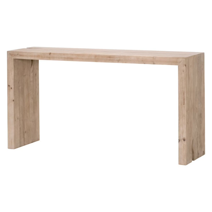 Essentials For Living Reed  Console Table ~ Smoke Gray Pine