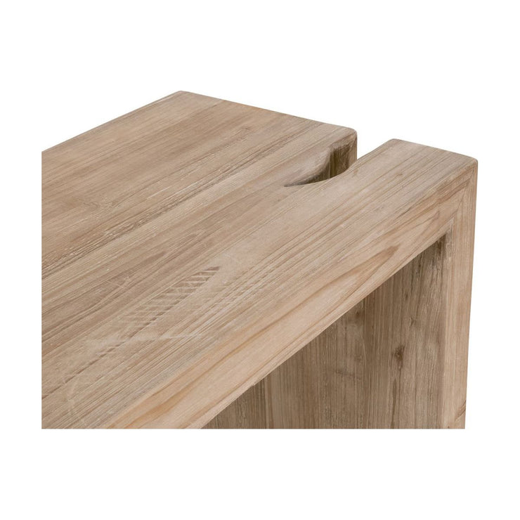 Essentials For Living Reed  Console Table ~ Smoke Gray Pine