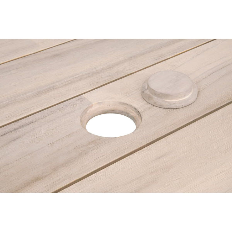 Essentials For Living Sur Outdoor Dining Table ~ Gray Teak