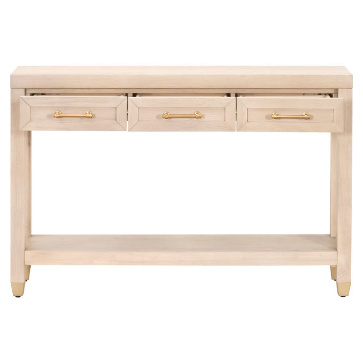 Essentials For Living Stella Narrow Console Table ~ Light Honey Oak