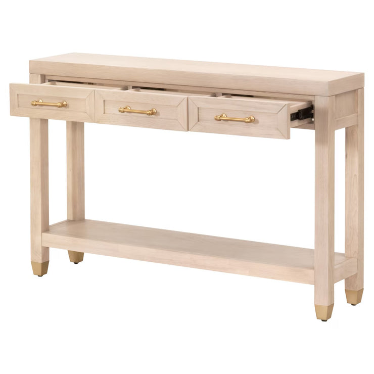 Essentials For Living Stella Narrow Console Table ~ Light Honey Oak
