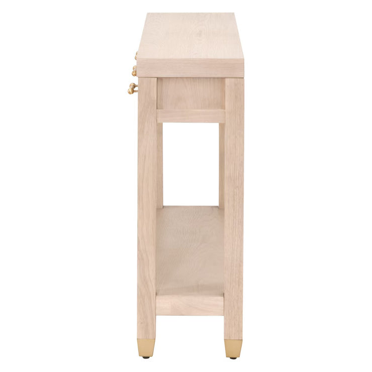 Essentials For Living Stella Narrow Console Table ~ Light Honey Oak