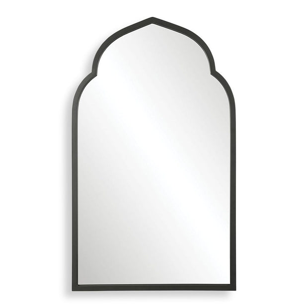 Uttermost Kenitra Matte Black Arch Mirror