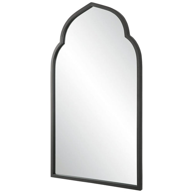 Uttermost Kenitra Matte Black Arch Mirror