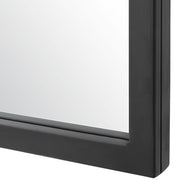 Uttermost Kenitra Matte Black Arch Mirror