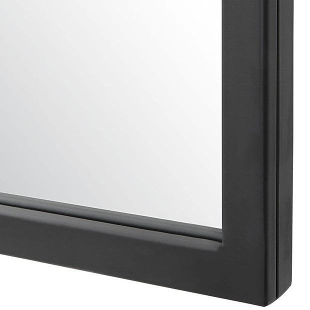Uttermost Kenitra Matte Black Arch Mirror