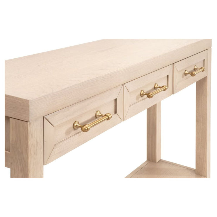 Essentials For Living Stella Narrow Console Table ~ Light Honey Oak