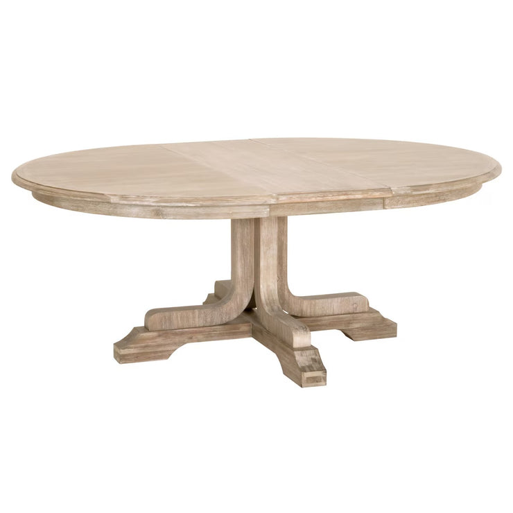 Essentials For Living Torrey Round Extension Dining Table ~ Natural Gray Acacia