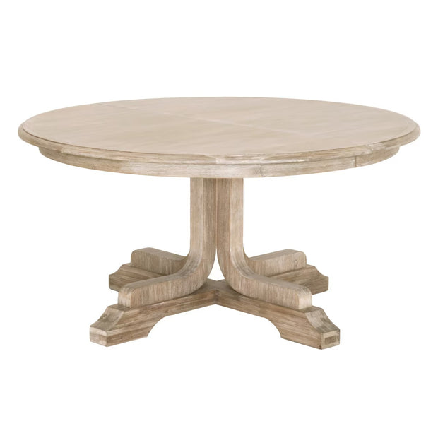 Essentials For Living Torrey Round Extension Dining Table ~ Natural Gray Acacia