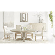 Essentials For Living Torrey Round Extension Dining Table ~ Natural Gray Acacia
