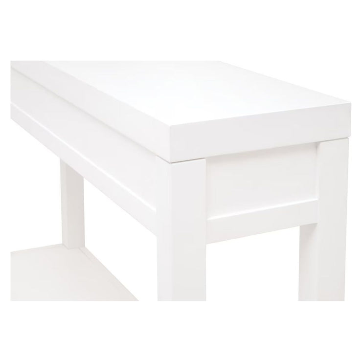 Essentials For Living Stella Narrow Console Table ~ Matte White