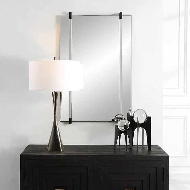 Uttermost Ladonna Matte Black Iron Mirror