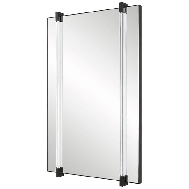 Uttermost Ladonna Matte Black Iron Mirror