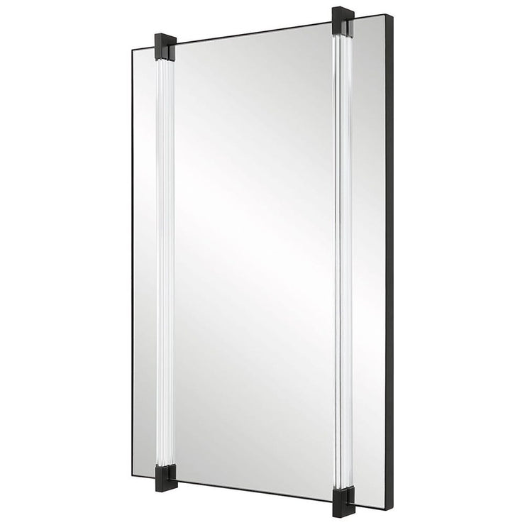Uttermost Ladonna Matte Black Iron Mirror