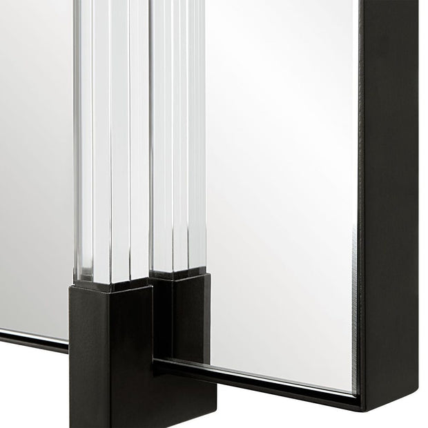 Uttermost Ladonna Matte Black Iron Mirror