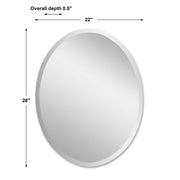 Uttermost Vanity Polished Edges Oval Mirror